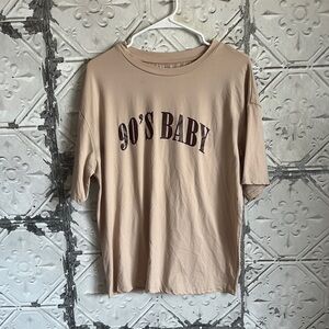 Tan '90s Baby tee
